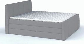 Posteľ boxspring Fresco 180x200 cm, svetlo šedá látka