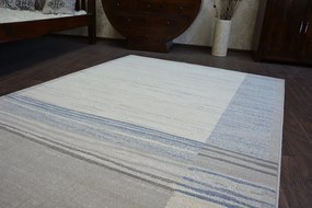 Vlnený koberec MOON DEEP sivý