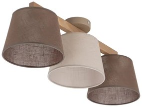 Brilagi - Prisadený luster LATTE SABIA 3xE27/15W/230V borovica/mix