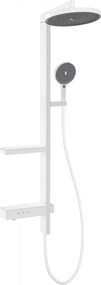 Mexen Dizzy, sprchová sada s ručnou a dažďovou hlavicou, biela, 78104-20