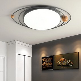 Toolight - Stropná lampa Modern Galaxy E27 60W APP870-C, čierna, OSW-08964