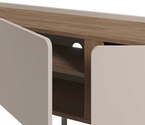 TV stolík v dekore duba v krémovo-prírodnej farbe 140x53x35 cm Lucile – Marckeric