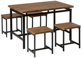 Jedálenský set Arue (pre 4 osoby) (čierna). Vlastná spoľahlivá doprava až k Vám domov. 1010084