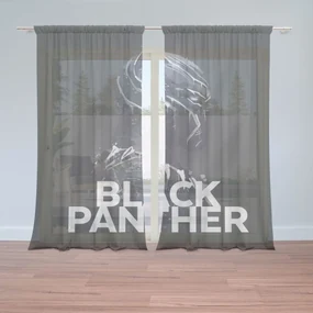 Sablio Záclony BLACK PANTHER Scrape: 2ks 150x250cm