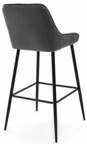JAKS Barová stolička Vasto tmavo šedá