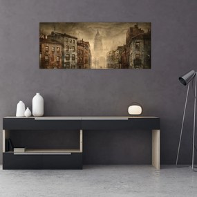 Obraz - Maľba mesta (120x50 cm)