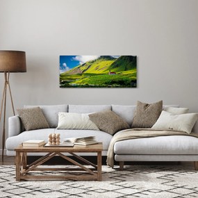 Obraz horskej krajiny (120x50 cm)