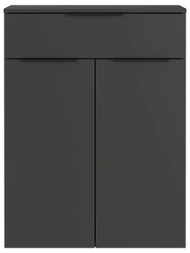 Antracitová vysoká závesná kúpeľňová skrinka 71x95 cm Crandon – Germania