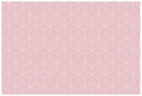 Samolepiaca tapeta ružové kocky