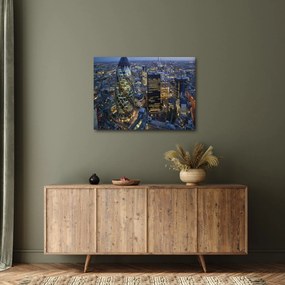 Obraz - Večerná panoráma Londýna (70x50 cm)