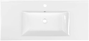 Aqualine Aqualine, ZUNO 100 nábytkové umývadlo 100x45 cm, biela, 9100
