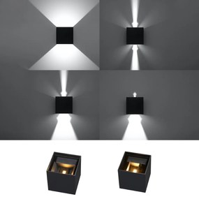 Nástenné LED svietidlo Luca, 1x LED 6w, 3000k, b