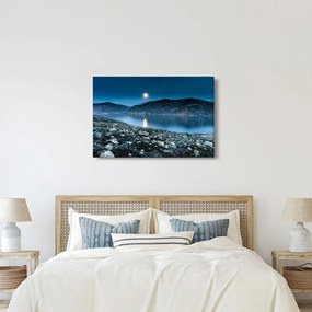 Obraz nočné krajiny, Island (90x60 cm)