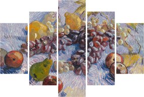 Obraz - Vincent van Gogh, Grapes, Lemons, Pears, and Apples, reprodukcia (150x105 cm)