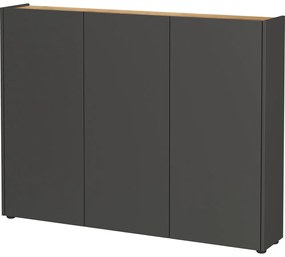 Antracitová skrinka v dekore duba 138x105x25 cm Libbiano – Germania