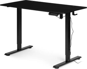 Elektrický nastaviteľný stôl 120 x 60 cm, nastaviteľná výška 72-117 cm, biely