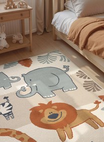 Hanse Home, Detský koberec Adventures 106409 Cream Multicolor, 120x170, viacfarebná, detská izba