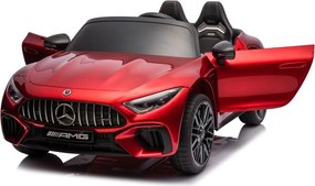 LEAN CARS Mercedes AMG SL63 Červený lakovaný batériový automobil