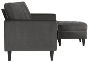 Sivá rohová pohovka Strummer - CosmoLiving by Cosmopolitan