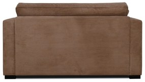 Svetlohnedá menčestrová pohovka 132 cm Mobby – Scandic