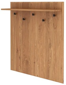 Nástenný vešiak z dubového dreva v prírodnej farbe s poličkou Abies - The Beds