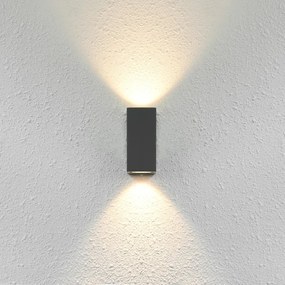 ITALUX OWL-2198-1SQ -Vonkajšie nástenné svietidlo GENTA 2xGU10/40W/230V IP54 15 cm