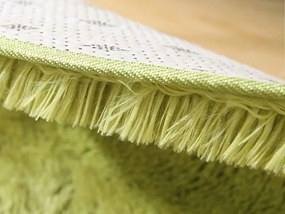 Zelený okrúhly shaggy koberec Lana Rozmer: 300