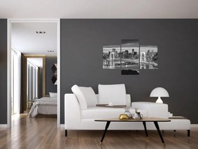 Obraz - Čiernobiele veľkomesto (90x60 cm)