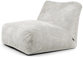 Krémový menčestrový sedací vak Tube 100 – SLOWDOWN