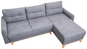 AKCIA Svetlosivá rohová sedacia súprava ORANGE, obojstranná II.akosť