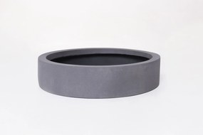 Miska na dekorácie CIRCULO, sklolaminát, Ø 40 cm, sivá