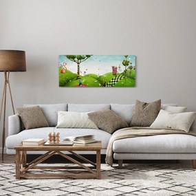 Obraz podivuhodnej krajiny (120x50 cm)