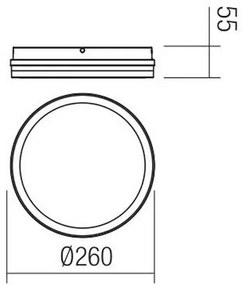 Redo 90286 - LED Vonkajšie svietidlo ISOLA LED/24W/230V 3000/4000/6500K IP54