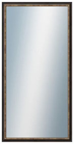 DANTIK - Zrkadlo v rámu, rozmer s rámom 50x100 cm z lišty TRITON čierna (2139)