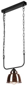 Luster na reťazi MARIO 1xE27/60W/230V mosadz