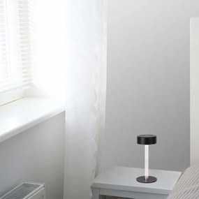 LED Stmievateľná nabíjacia stolná lampa LED/3W/5V 3000-6000K čierna