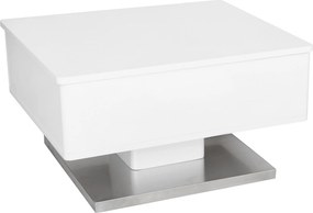 XXXLutz KONFERENČNÝ STOLÍK, biela, farba ušľachtilej ocele, kov, kompozitné drevo, 60/70/40,5 cm Carryhome - Stolíky do obývačky - 002809004801
