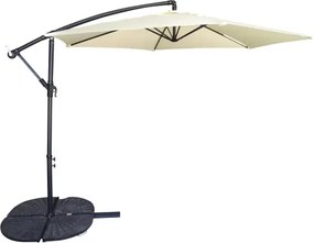 Záhradný slnečník Jumbo 300 cm, béžový%