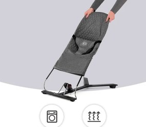 KINDERKRAFT - Detské ležadlo MIMI šedá