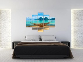 Obraz - Hojdacia sieť na pláži (150x105 cm)