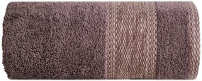 BAVLNENÝ UTERÁK KALI SADA 1KS 50X90 CM, 1KS 70X140 CM HNEDÁ