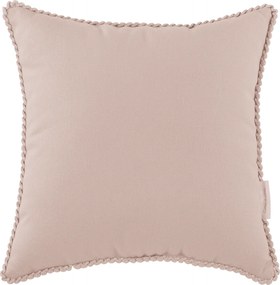 Boho vankúš s bublinkami púdrovo ružový 44x44 cm