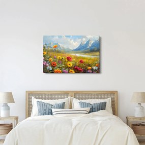 Obraz - Maľovaná krajina (90x60 cm)