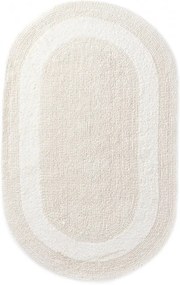 Kúpeľňový koberček Javo Cotton naturálny ovál