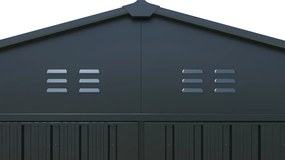 Plechová garáž BestBerg AG-18A / 18 m² / 602 x 300 x 232 cm / sivá