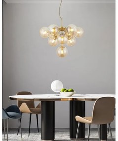 Redo 01-2940 - Luster na lanku AGAPE 10xE14/28W/230V zlatá