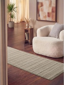 Krémový ručne tkaný vlnený behúň 80x250 cm Camden Parker – Ted Baker