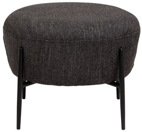 ORBIT TABURET black bouclé/black
