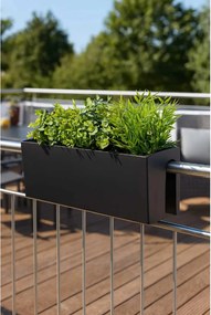 Balkónový hrantík BALKONA CLASSIC, sklolaminát, šírka 60 cm, antracit