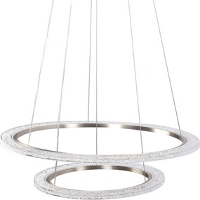 Toolight Toolight, LED závesné osvetlenie 60cm, 38W, 3500lm + diaľkové ovládanie, LHJ045-CP2, brúsená oceľ, OSW-50050